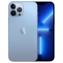 iPhone 13 Pro Max mit AirPods Pro Blau Frontansicht 1