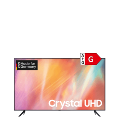 Crystal UHD 4K TV 65” Schwarz Frontansicht 1