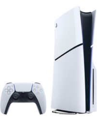 PlayStation®5 (Modellgruppe – Slim) Weiss Frontansicht 1