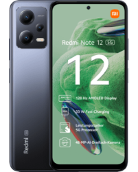Redmi Note 12 5G Schwarz Frontansicht 1